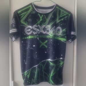 ESX360 Black and Green Graphic T-Shirt